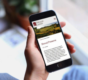 Natural Lands web mobile
