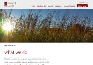 Natural Lands website