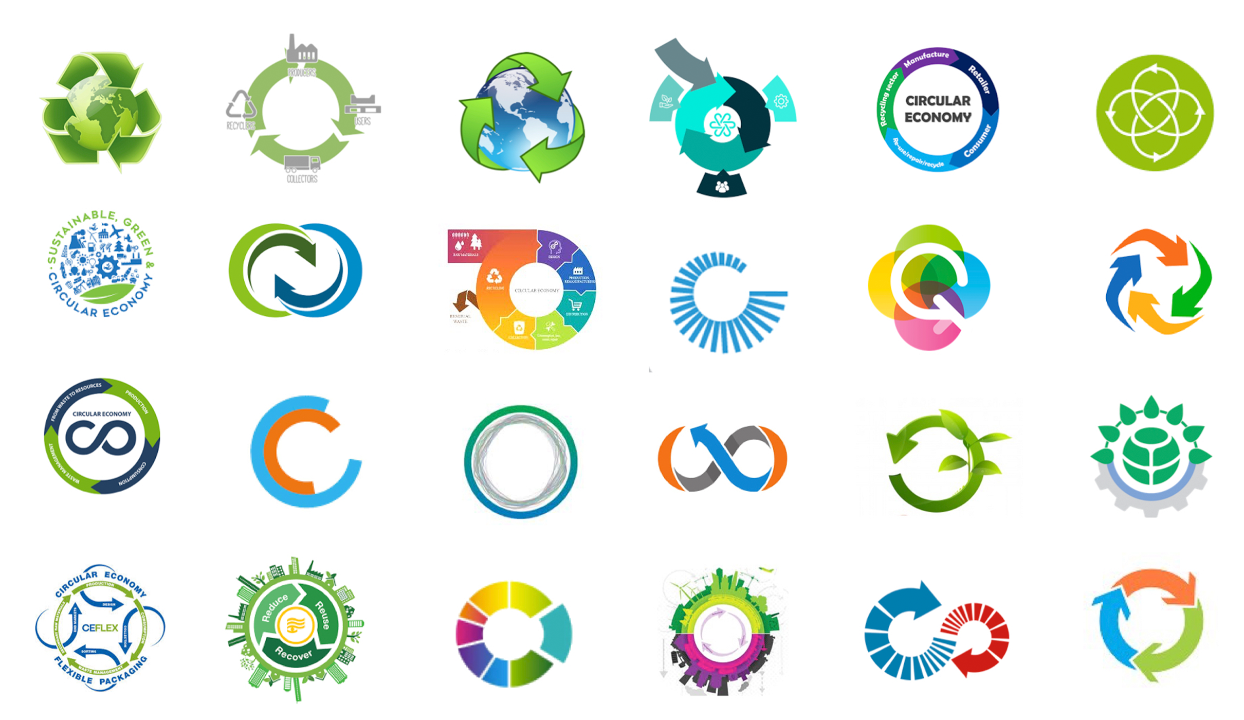 Circular Economy and Recycling Logo by R. Camargo, Made with Generative AI  Stock Illustration - Illustration of waste, style: 275222508
